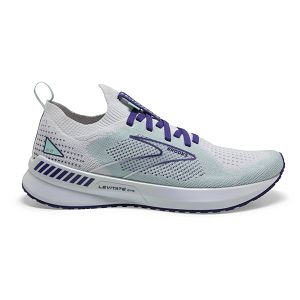 Brooks Levitate StealthFit GTS 5 Womens Road Running Shoes White/Navy/Blue | USA-PWT640758